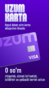 UzumBank skrinshoti: Uzum virtual kartasi